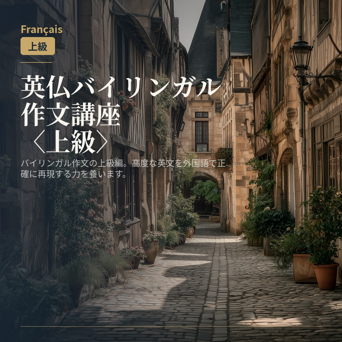 英仏バイリンガル作文講座〈上級〉