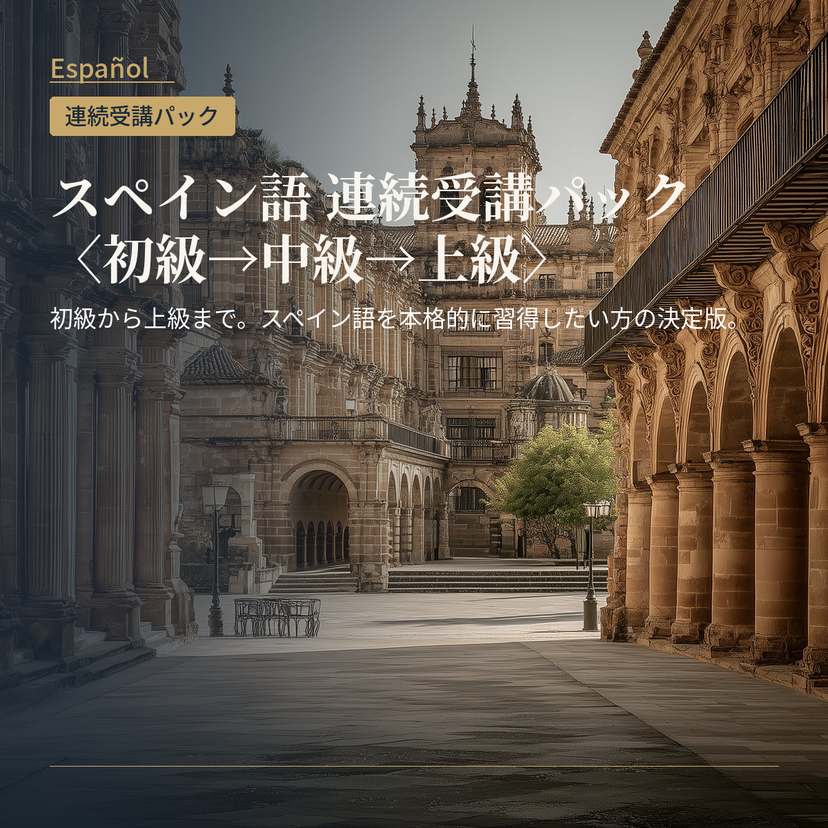 スペイン語 連続受講パック〈初級→中級→上級〉