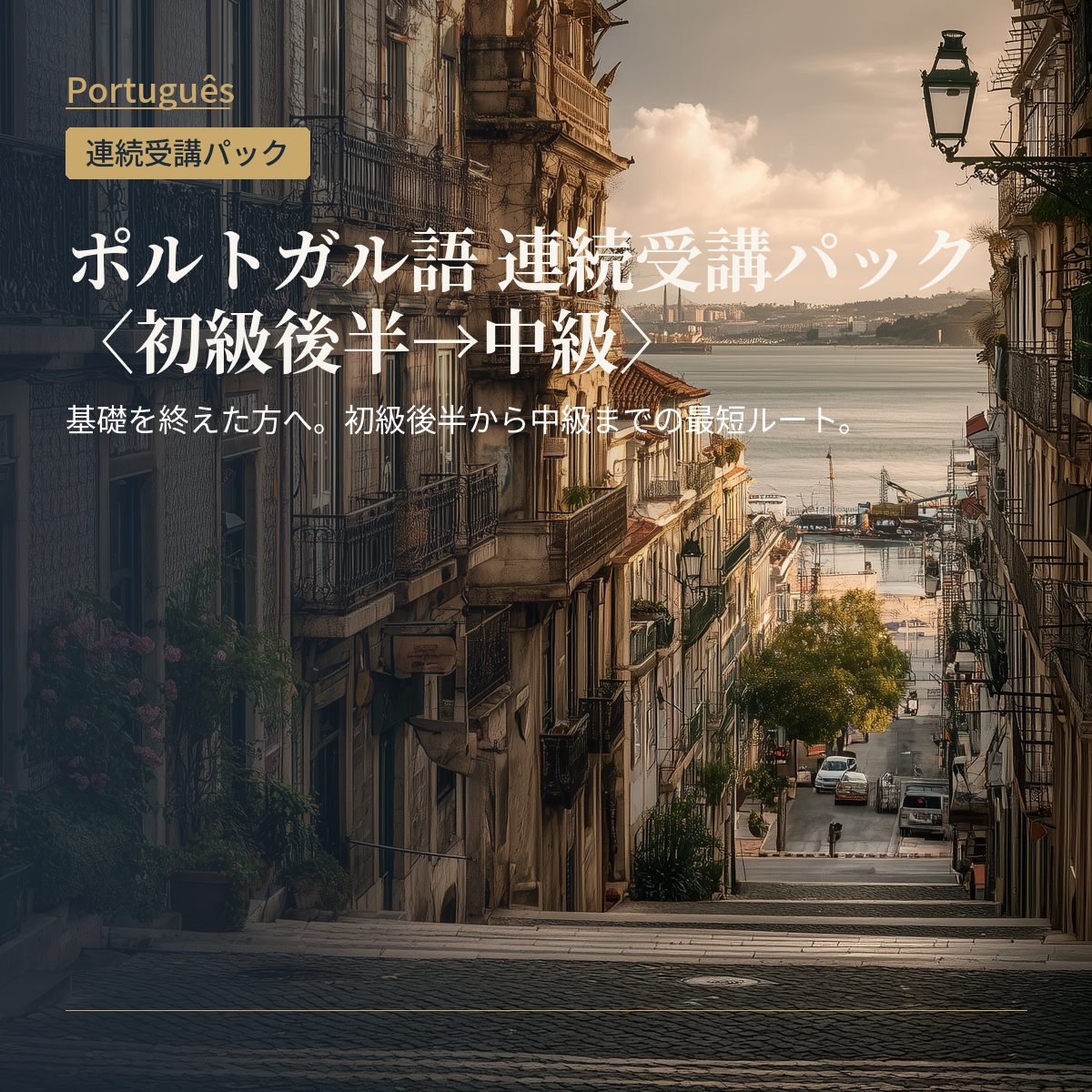 ポルトガル語 連続受講パック〈初級後半→中級〉