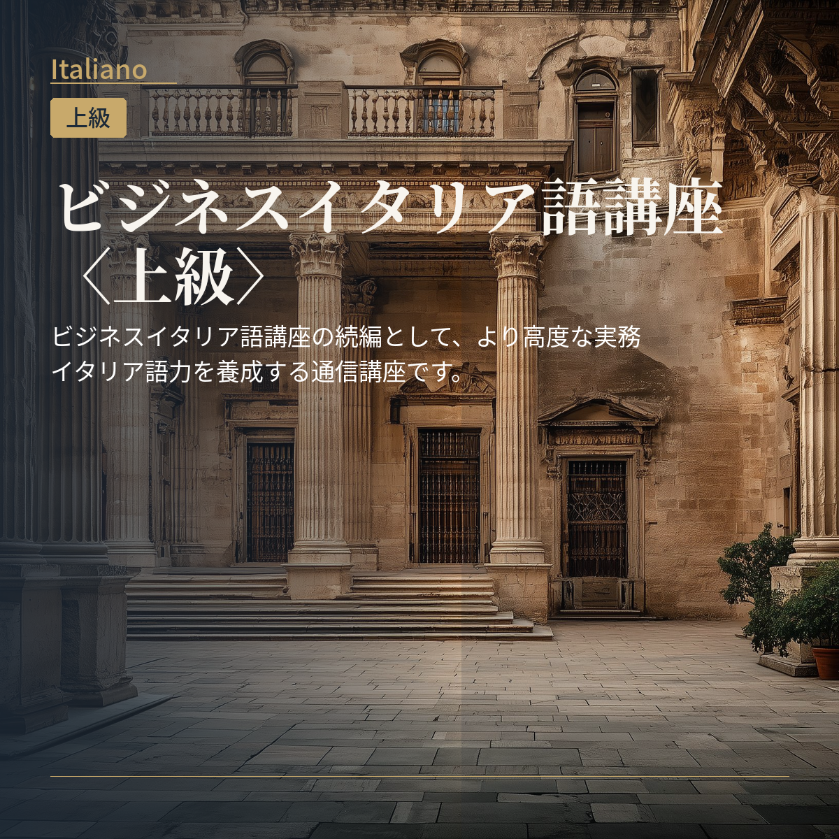 ビジネスイタリア語講座〈上級〉